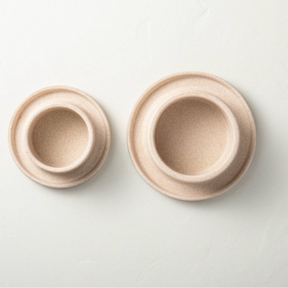 Hearth & Hand with Magnolia Stoneware Pillar Candle Holders - Picture 2 of 12